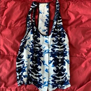 Silence and Noise blue and white crop